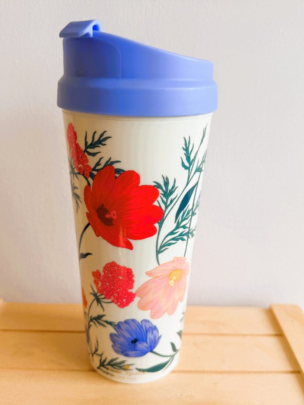 Kate Spade Floral Travel Cup Tumbler, No Handle